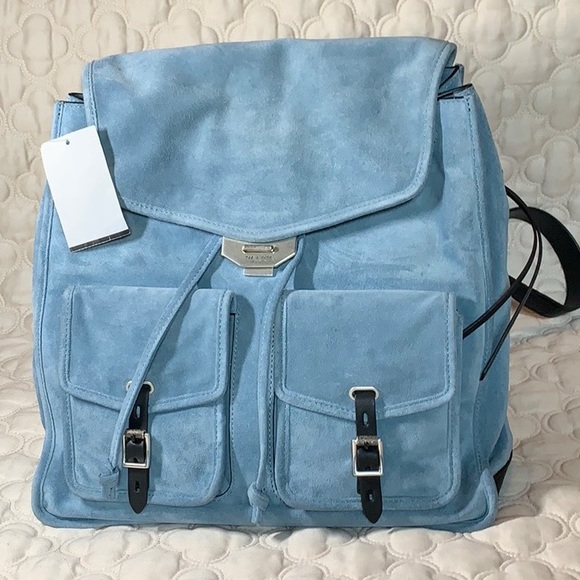 rag & bone Handbags - Rag & Bone NWT Blue Suede Field Backpack.